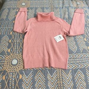 Elegant Rose Turtleneck Sweater